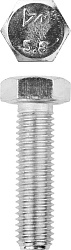  Болт с шестигранной головкой М12x45мм, ГОСТ 7798-70, кл.пр. 5.8, оцинк., 5кг ЗУБР "МАСТЕР" 
