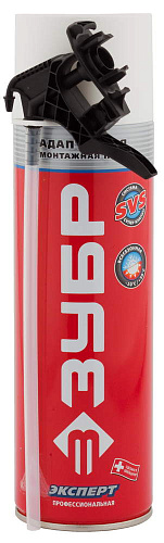  Пена ЗУБР "ЭКСПЕРТ", монтажная, адаптерная, всесезонная, 400мл (3 шт) 