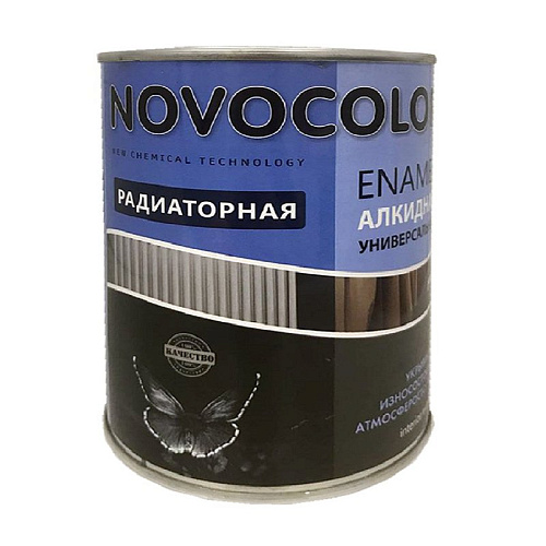 Эмаль для радиаторов Novocolor белая (0,9 кг) 