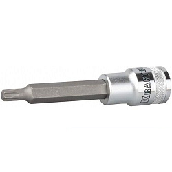  Бита с торцевой головкой T25 1/2", удлиненная, S2, TORX, сатин., KRAFTOOL INDUSTRIE QUALITAT 
