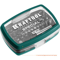  Набор специальных бит SPECIAL-32, 32 предмета, Cr-Mo, KRAFTOOL 2610-H32 