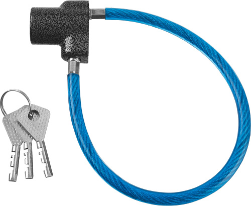  Замок тросовый, длина троса - 350мм, дисковый механизм секрета, ВС2-6Б 
