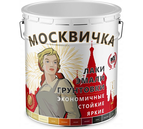  КРАСКА ВД-АК-1180 RAL 9016 МОСКВИЧКА (фасадная) (15кг) 