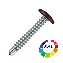  Саморез STALMAX LSP-S 4,2х13 (RAL 8017) ПШ со сверлом (арт. 10384) оцинкованная сталь (уп. 500 шт) 