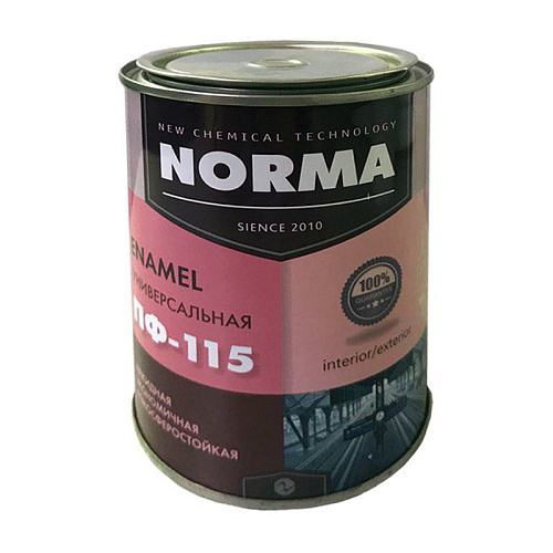  Эмаль Novocolor ПФ-115 НОРМА, бежевая (0,9 кг) литография 