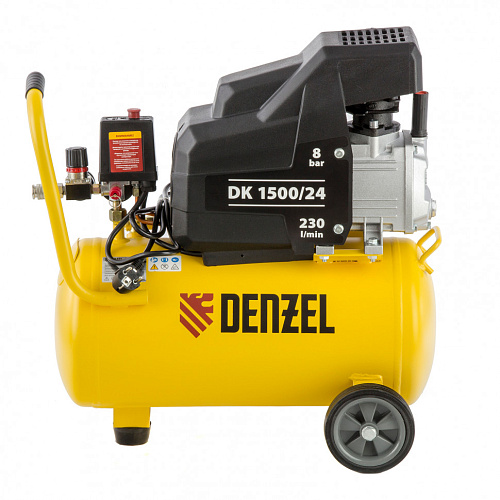  Компрессор воздушный DK1500/24,Х-PRO 1,5 кВт, 230 л/мин, 24 л// Denzel 
