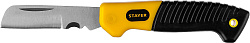  Нож монтерский, складной, прямое лезвие, SK-R, STAYER Professional 