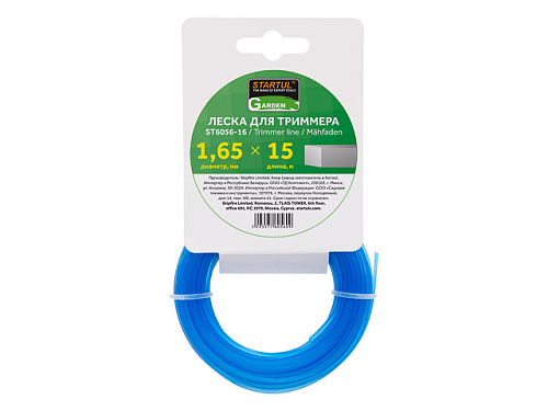  Леска ф 1.65 мм х 15 м квадратн. сеч. STARTUL GARDEN 