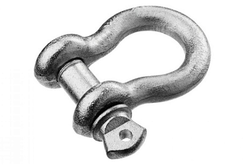  Скоба такелажная омегообразная, 5/8" (15.9 мм), 4 шт, палец 19 мм, г/п 3.25 тн, оцинкованная, ЗУБР 