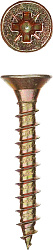  Саморез универсальный 3,5 х 35 мм желтый оцинкованный 500 шт. ЗУБР 
