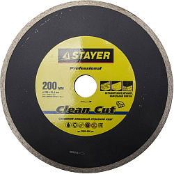  Диск алмазный по керамической плитке CERAMOPRO Professional (200х25.4 мм) Stayer 3665-200_z02 