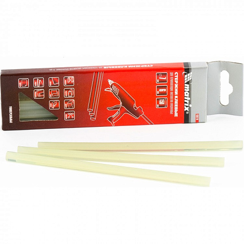  Стержни клеевые, прозрачные, 7*150мм, 6 шт./упак. // MATRIX 