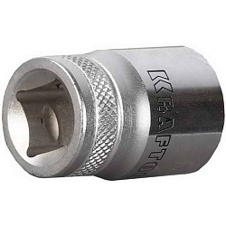  Головка торцовая KRAFTOOL "INDUSTRIE QUALITAT", Cr-V, SUPER-LOCK, хромосатинированная, 1/2", 22 мм 