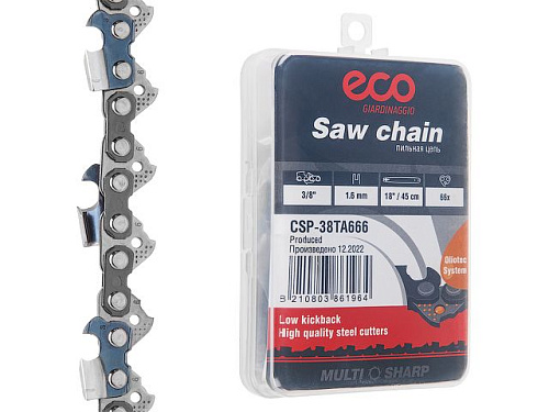  Цепь 45 см 18" 3/8" 1.6 мм 66 зв. 38TA (в пласт. боксе) ECO 