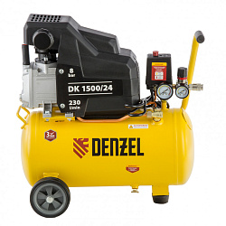  Компрессор воздушный DK1500/24,Х-PRO 1,5 кВт, 230 л/мин, 24 л// Denzel 