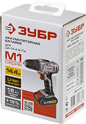  Батарея ЗУБР "МАСТЕР" АКБ Li-Ion, тип "М1", 1.5Ач, 14.4В 
