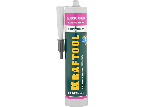  Клей монтажный KRAFTOOL KraftNails Premium KN-990, экспресс хватка, 310мл 