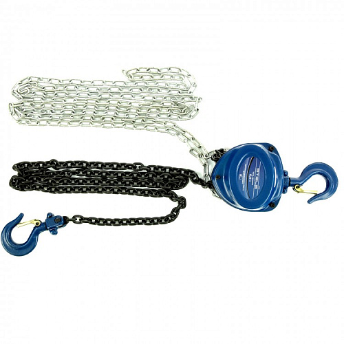  Таль цепная, 0,5 т, h подъема 2,5 м, расстояние между крюками 350 мм// Stels 