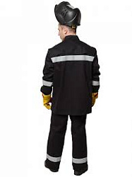  Костюм сварщика WORKER (3 кл.защиты) КСв №124 W, черный 