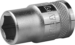  Головка торцовая KRAFTOOL "INDUSTRIE QUALITAT", Cr-V, FLANK, хромосатинированная, 1/2", 26 мм 