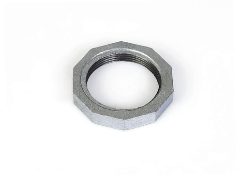  Контргайка 1/2" чугун оцинк., (2 шт. инд. упак.),  AV Engineering 