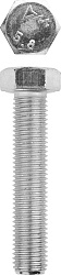  Болт с шестигранной головкой М16x80мм, ГОСТ 7798-70, кл.пр. 5.8, оцинк., 5кг ЗУБР "МАСТЕР" 
