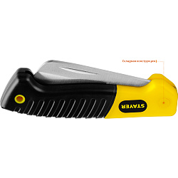  Нож монтерский, складной, прямое лезвие, SK-R, STAYER Professional 