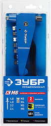  Заклепочник ЗУБР "К-М6" 31196, для резьбовых М3-М6, для вытяжных 2.4-4.8 мм - алюминий, сталь; 2.4-4 