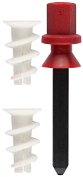  Дюбель дрива "DRIVA" 23 мм нейлон,для гипсокарт.в компл.с насадкой для дрели, 100шт, ЗУБР "МАСТЕР" 