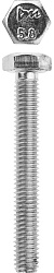 Болт с шестигранной головкой М6x45мм, ГОСТ 7798-70, кл.пр. 5.8, оцинк., 5кг ЗУБР "МАСТЕР" 