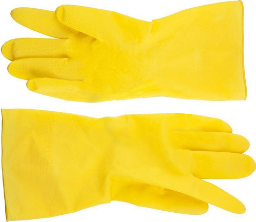  Перчатки DEXX латексные, х/б напыление, рифлёные, L 