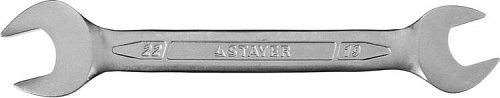  Ключ STAYER "PROFI"" гаечный рожковый, Cr-V сталь, хромированный, 19х22мм 