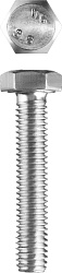  Болт с шестигранной головкой М5x20мм, ГОСТ 7798-70, кл.пр. 5.8, оцинк., 5кг ЗУБР "МАСТЕР" 