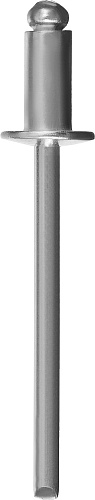  Алюминиевые заклепки, 4.0 х 12 мм, 50 шт., ЗУБР Профессионал 