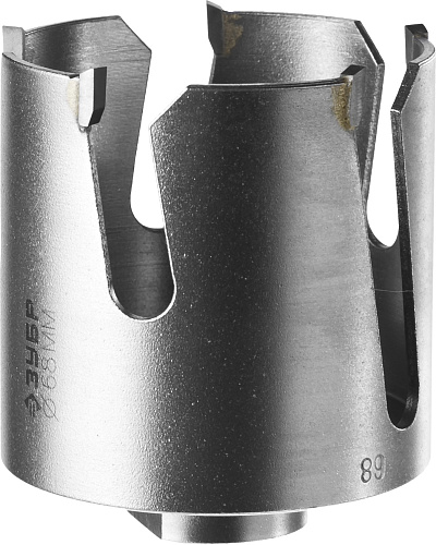  Коронка 68мм твердосплав резцы, бетон, кирпич, керам ,гипсокартон. ЗУБР "ПРОФИ" "ПРОУНИВЕРСАЛ" 