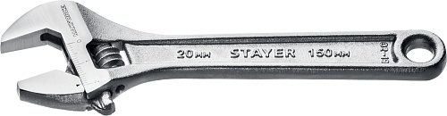  Ключ разводной Stayer MAX-Force, 150 / 20 мм, 2725-15_z01 