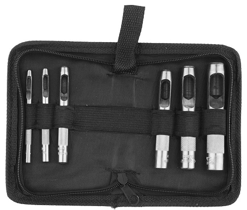  Набор пробойников для кожи, 3-12,5мм, 6 шт, ЗУБР "МАСТЕР" 