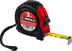  MIRAX Rubber 3м / 18мм рулетка в обрезиненном пластиковом корпусе 