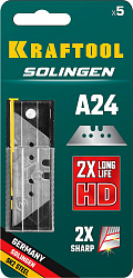  Лезвия трапециевидные сменные SOLINGEN (5 шт; А24) Kraftool 09625-S5_z02 