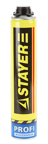  Пена STAYER BlackPRO профессиональная, монтажная, пистолетная, всесезонная, 750мл (12 шт) 