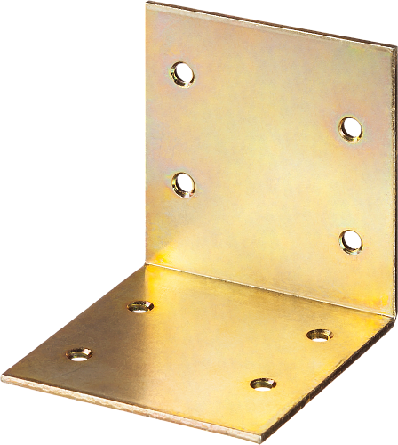  Мебельный уголок широкий УМШ-2.0 40х40х40 х 2мм желтый цинк ЗУБР (50 шт) 