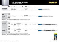  Полотна T318B, для эл/лобзика, HSS, по металлу (2-6мм), T-хвост., шаг 1,8мм, 110мм, 2шт, STAYER 