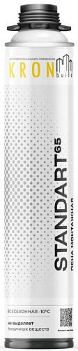  Профессиональная общестроительная монтажная пена KRONbuild (пистолетная) Зима Standart 65 
