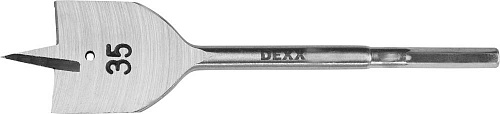  Сверло по дереву перьевое, шестигранный хвостовик, d=35мм, L-152мм DEXX 